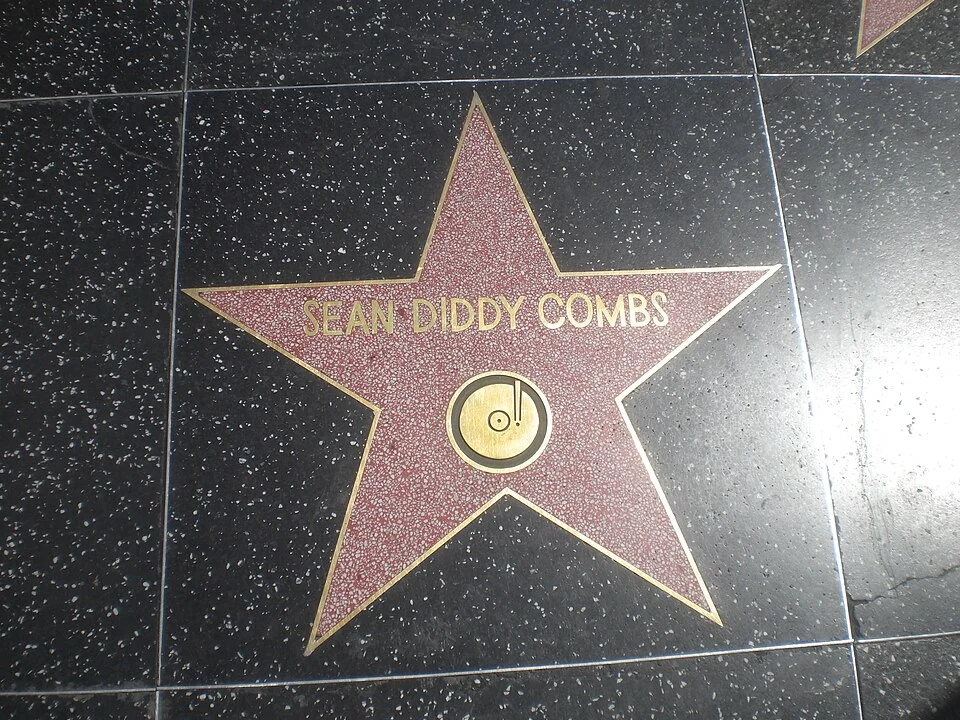 Sean Diddy Combs Hollywood Walk of Fame star representing his entertainment career success and achievements